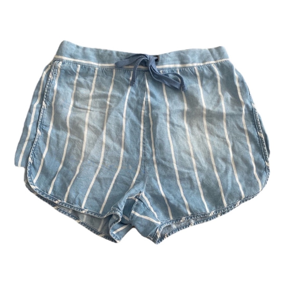 Mossimo light blue striped soft shorts